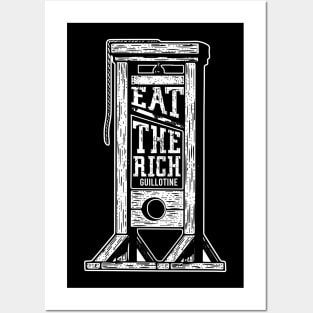 Eat the Rich Guillotine Anti capitalism Posters and Art